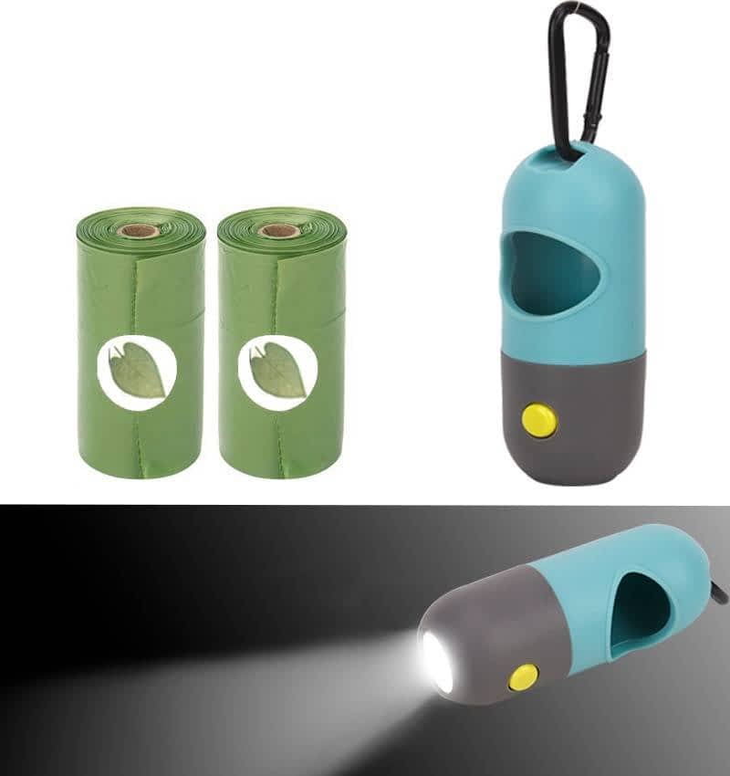 Poop Bags Dispenser with LED flashlight